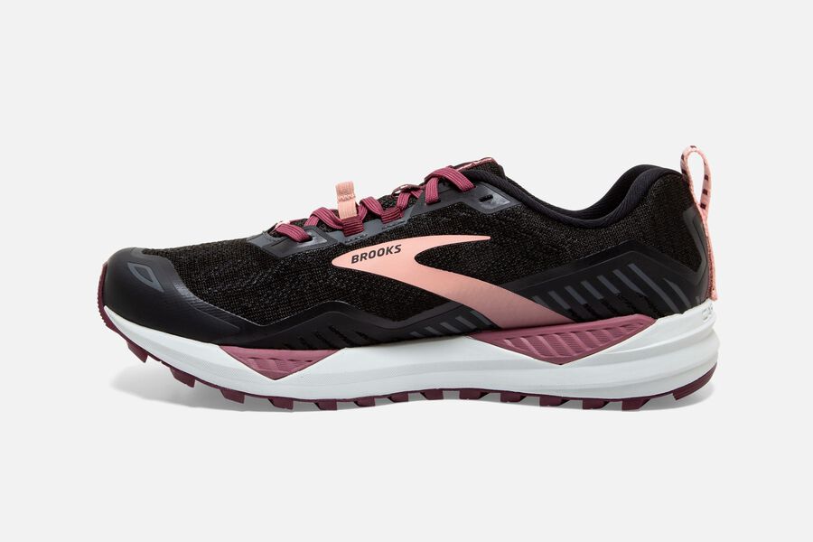 Brooks Cascadia 15 Trail Löparskor Dam - Svarta/Rosa - 6541-IWKCX